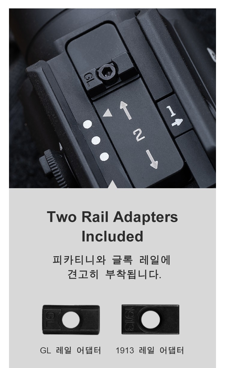 PL-3R Valkyrie 충전식 레일 조절 가능한 택티컬 라이트 - Olight Korea